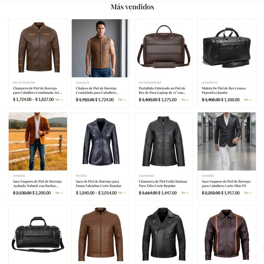 Productos destacados rotativos — escaparate en la página principal