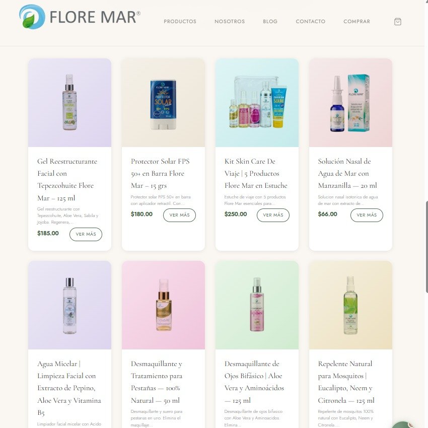 Tienda en línea Floremar.mx — catálogo de productos